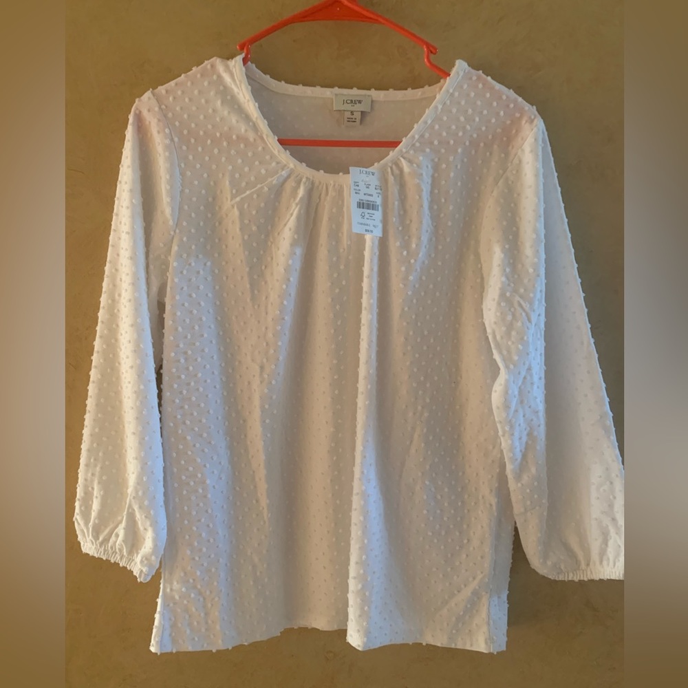 J. Crew Clip Dot Top